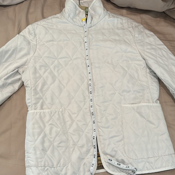 White Quilted Burberry Jacket - Picture 12 of 15